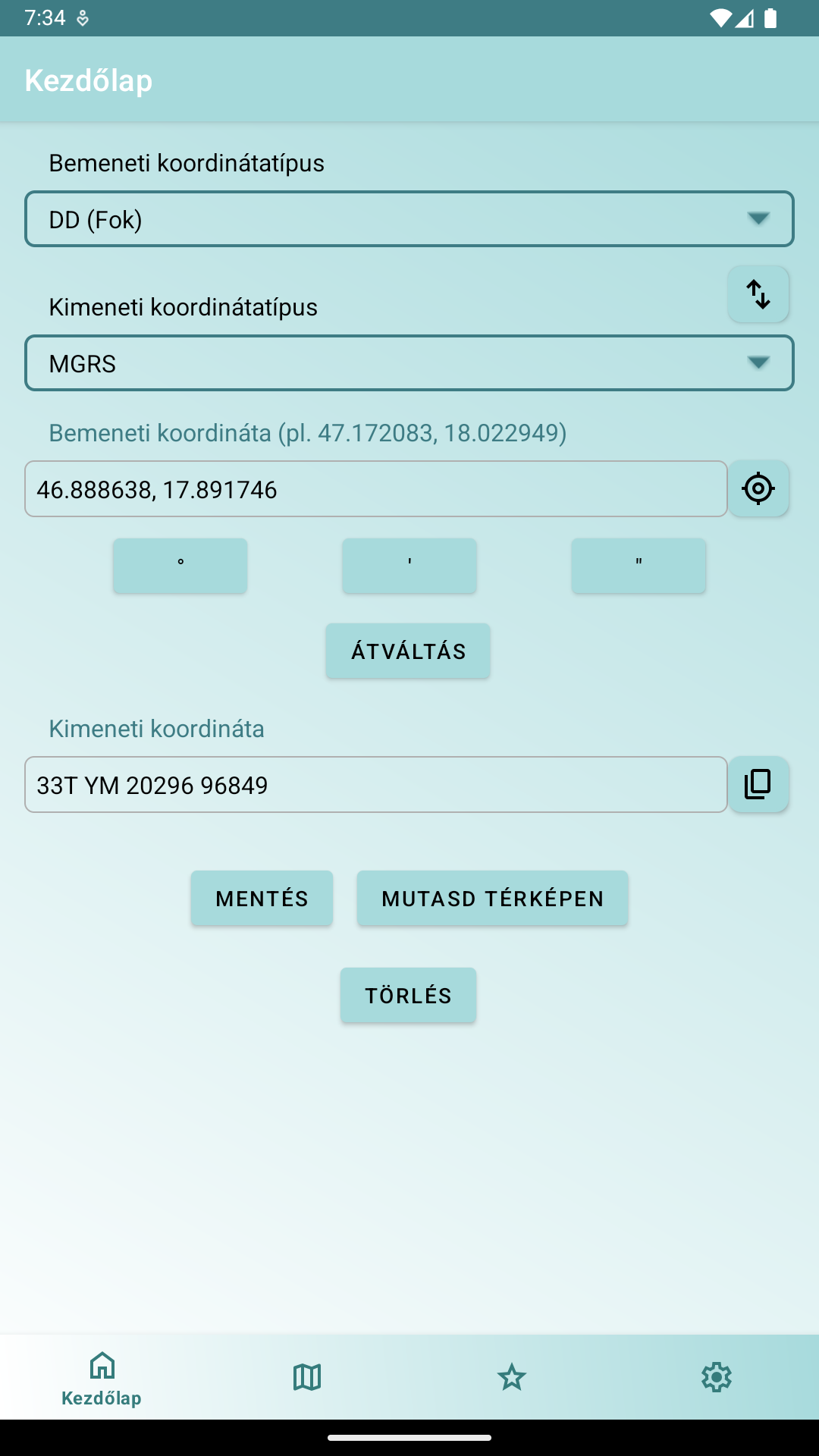 KoordKonvert Screenshot 1